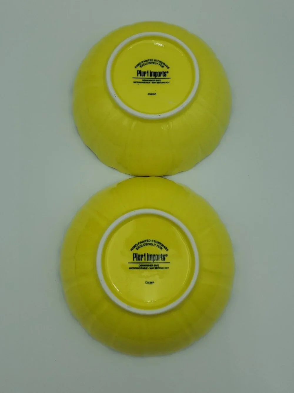 Pier 1 Sunflower Bowls Pier 1 Yellow Flower Shaped Soup Cereal Bowls